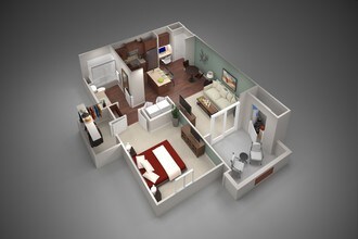 One Bedroom/One Bath floor plan